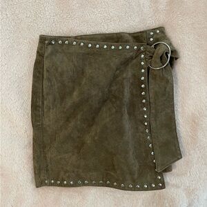 Studded leather Forever 21 skirt - size S